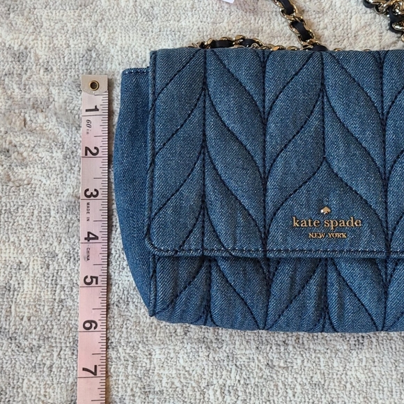 Kate Spade Mini Emelyn Denim Crossbody Bag SHW - Picture 7 of 7